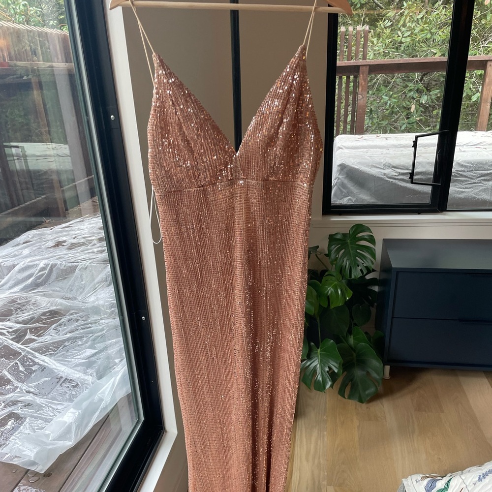 Hello Molly Sequin Pink Dress